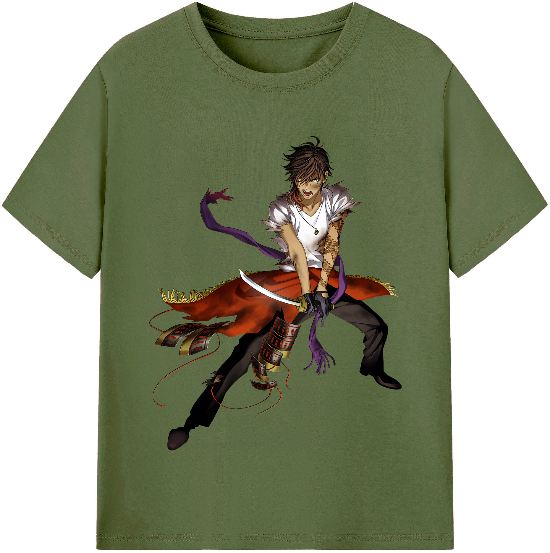 （画像用） 刀剣乱舞 Touken Ranbu 綿100％半袖Tシャツ（フロントプリント）